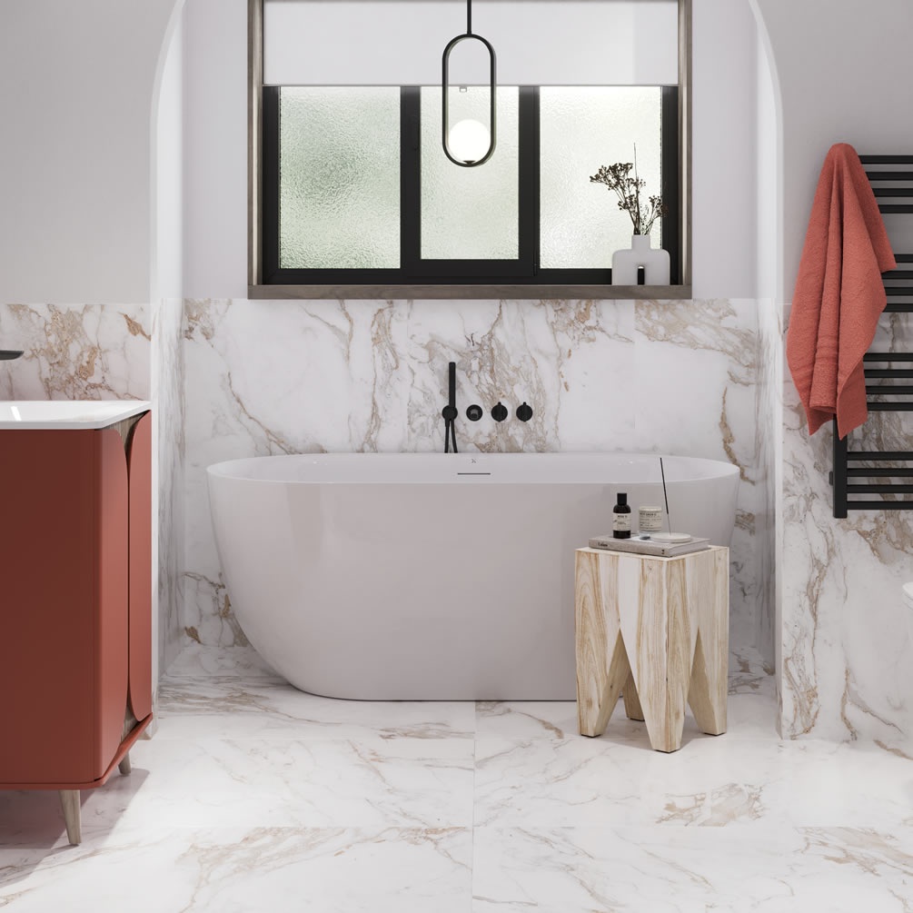 Crosswater Cerus Grande 1690mm Freestanding Bath - Lifestyle Image 1